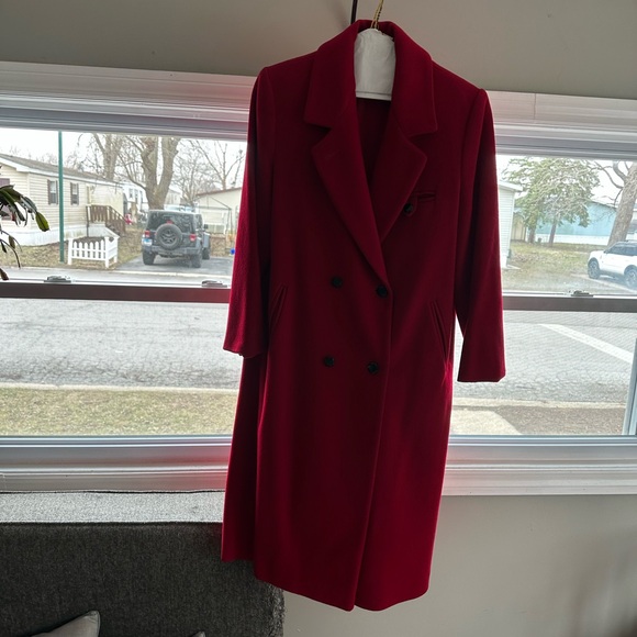 Elegant Red Women's Coat